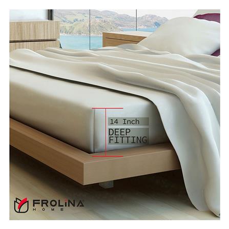 ชุดผ้าปูที่นอน 6 ฟุต 5 ชิ้น FROLINA MICROTEX DF039_5