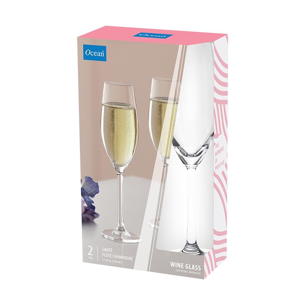 แก้วก้าน 210 มล. OCEAN GLASS SANTE CHAMPAGNE (แพ็ก 2 ใบ)