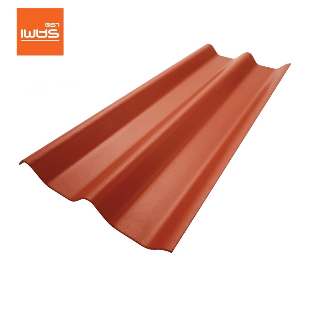 กระเบื้องหลังคา ลอนคู่ ตราเพชร 0.5x50x150 ซม. สีส้มทองมังกร