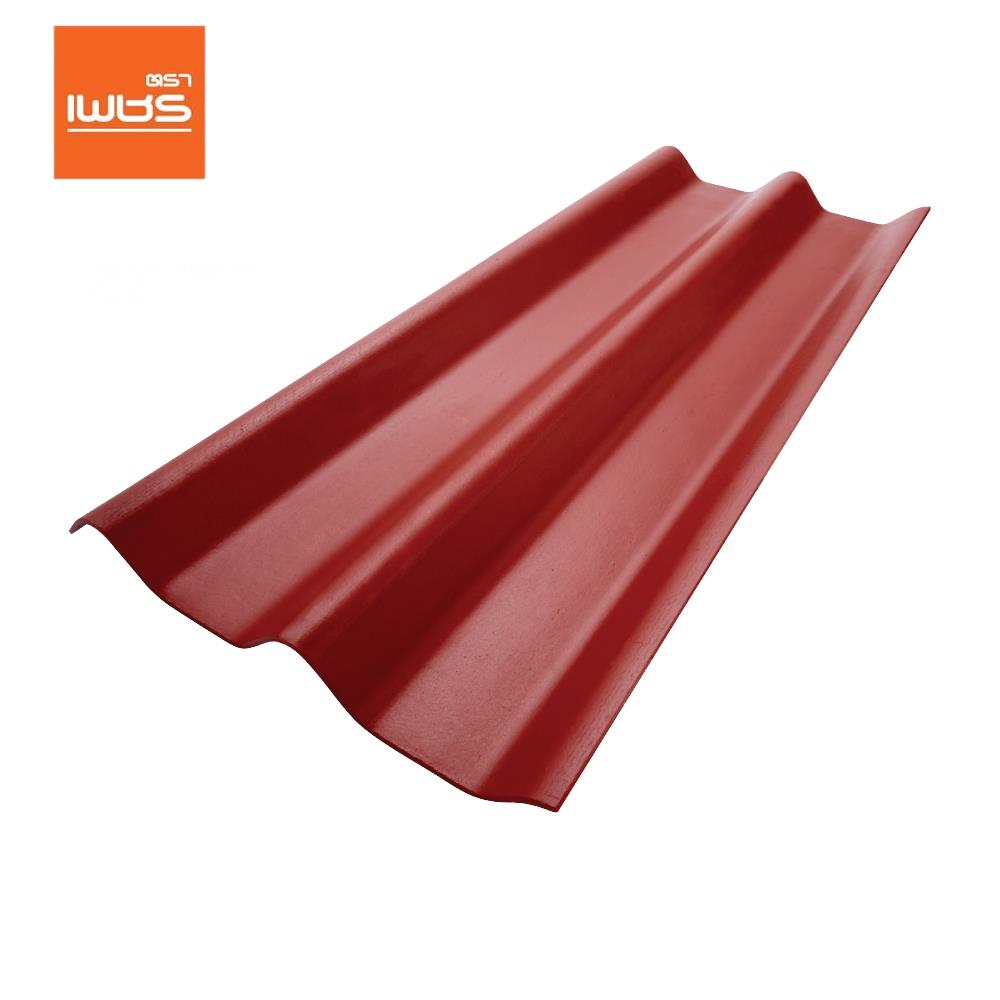 กระเบื้องหลังคา ลอนคู่ ตราเพชร 0.5x50x150 ซม. สีแดงมั่งมี