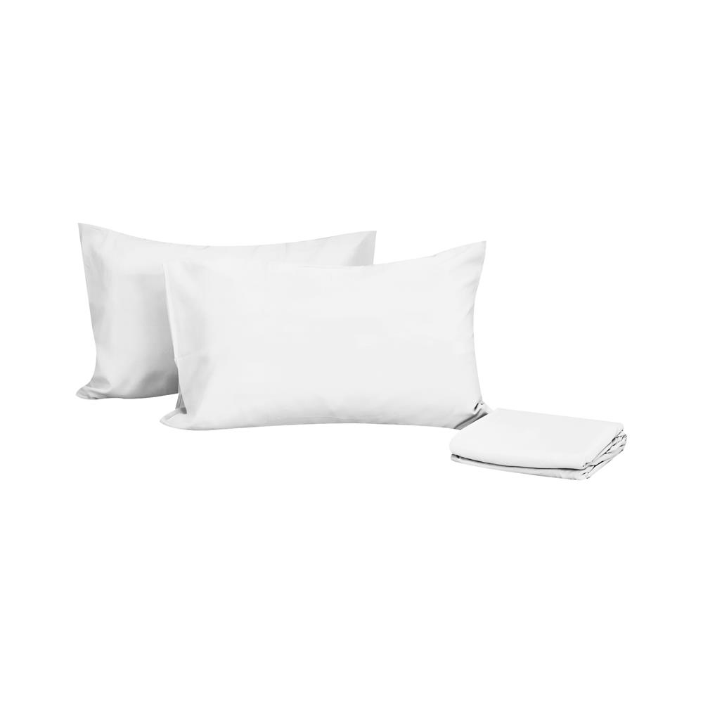 ชุดผ้าปูที่นอน 6 ฟุต 3 ชิ้น HOME LIVING STYLE AIR-FEEL สีขาว