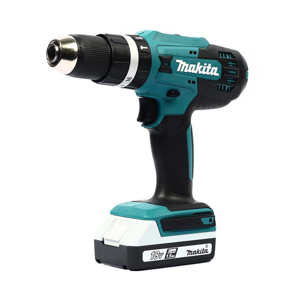 สว่านกระแทกไร้สาย MAKITA HP488DYEX1 18 โวลต์ พร้อมชุดอุปกรณ์เสริม (แพ็ก 74 ชิ้น)