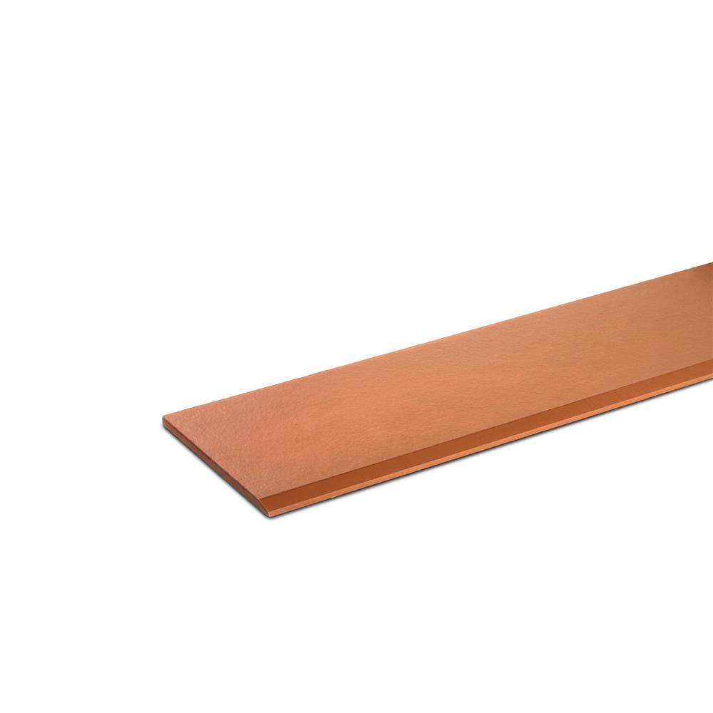 ไม้เชิงชาย ลบมุม ตราเพชร 1.6x20x300 ซม. สีรองพื้นสักทอง