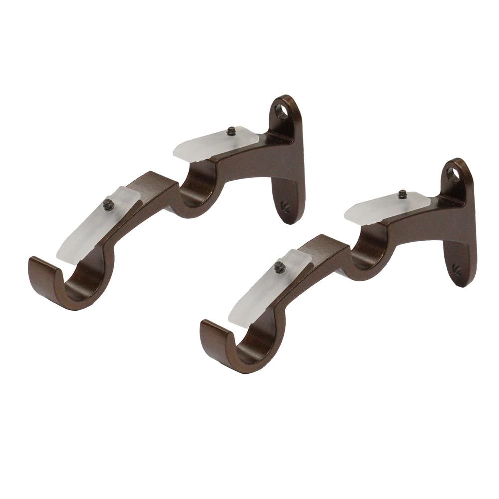 ขารับราง 2 ชั้น HOME LIVING STYLE JY 19 มม. สีน้ำตาล