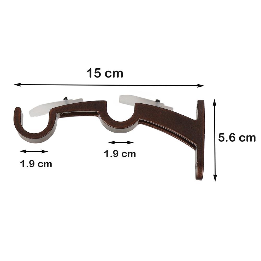 ขารับราง 2 ชั้น HOME LIVING STYLE JY 19 มม. สีน้ำตาล