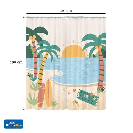ม่านห้องน้ำ POLYESTER MOYA MCH02 180X180 ซม._5