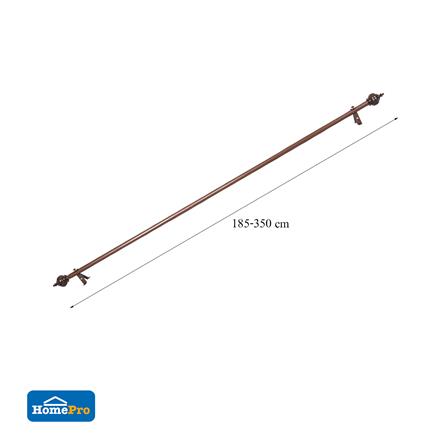 รางอะลูมิเนียม ยืดหด ME LIVING TAJMA 185-350 ซม. สีโอ๊ค_5