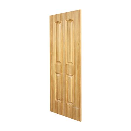ประตูภายใน UPVC ECO-DOOR UPVC4T 80X200 ซม. สีน้ำตาล ไม่เจาะลูกบิด_1