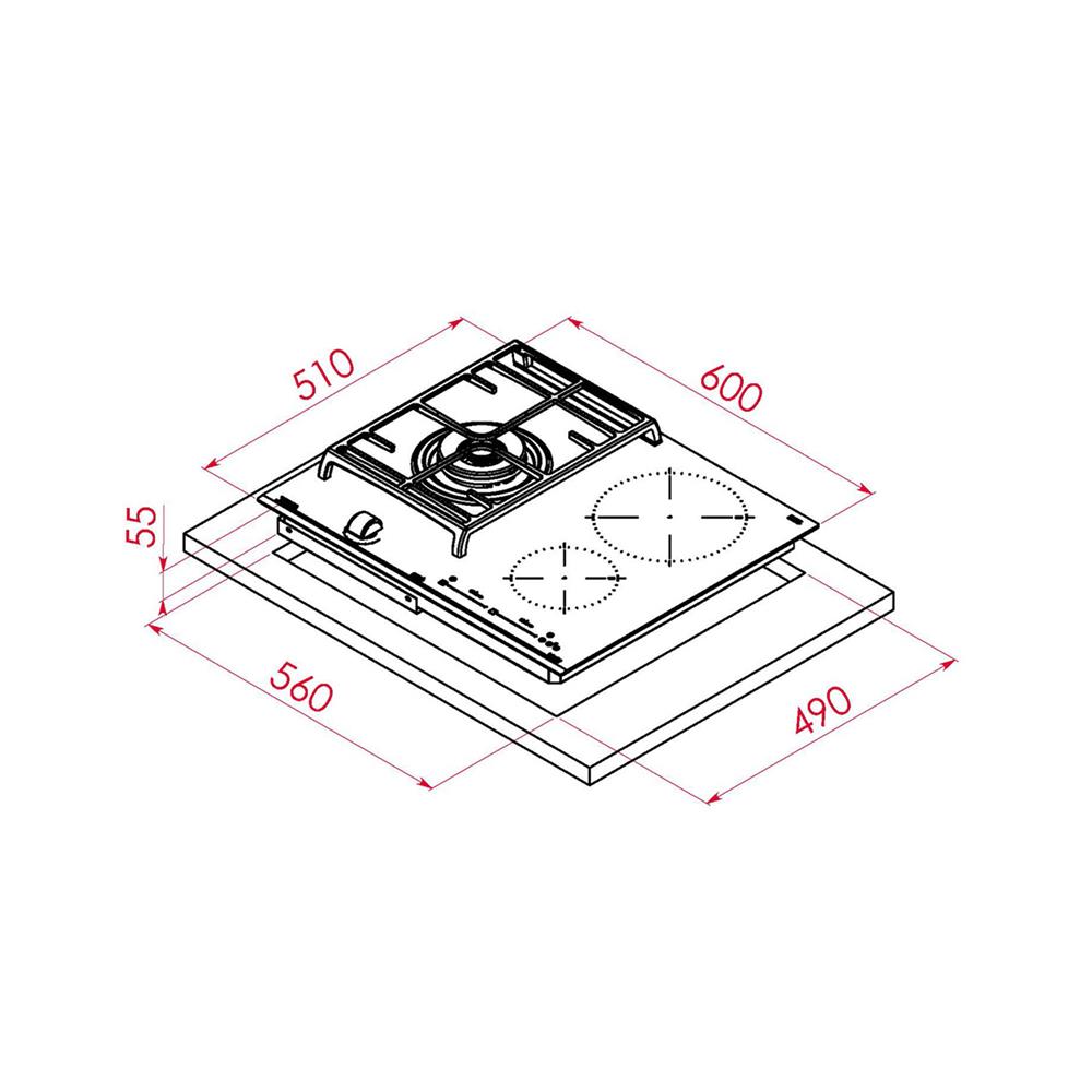 เตาฝังผสม TEKA JZC 63312 ABB 60 ซม.
