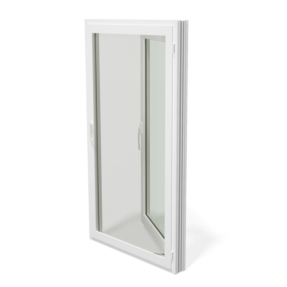 หน้าต่างบานเปิด UPVC มุ้ง AMIGO 60X110 ซม. สีขาว