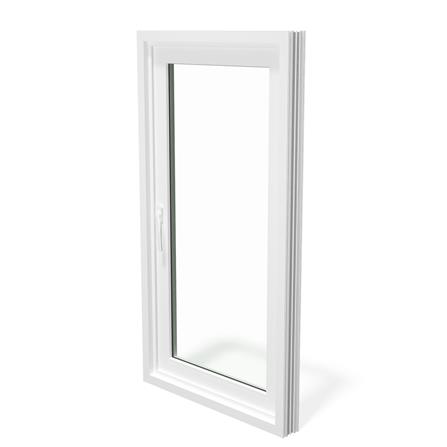 หน้าต่างบานเปิด UPVC มุ้ง AMIGO 60X110 ซม. สีขาว_2