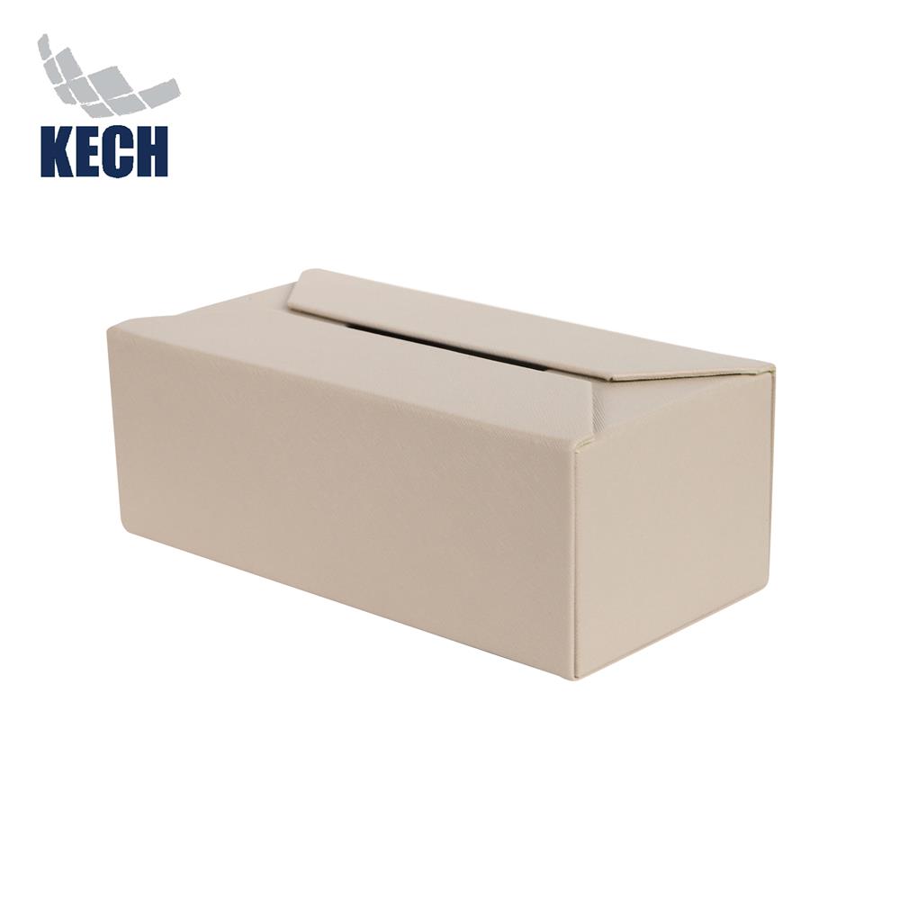 กล่องทิชชู่แผ่น PVC KECH STRIP สีครีม_1