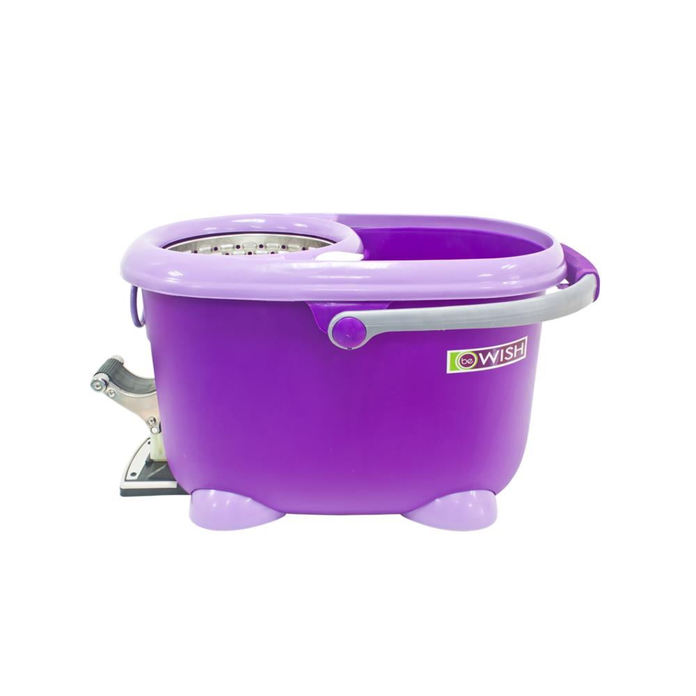 ชุดอุปกรณ์ถังปั่นพร้อมไม้ม็อบ BE WISH BOBO MAX 2 สีม่วง