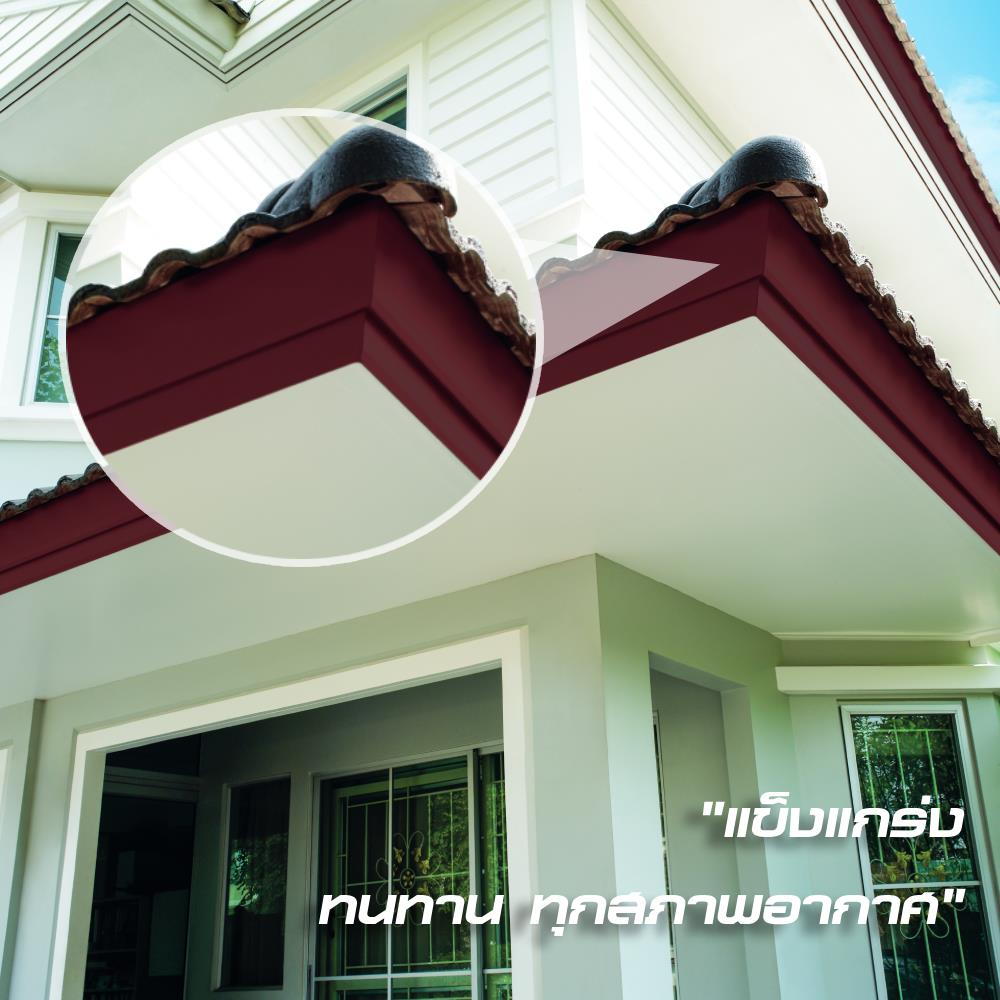 ไม้เชิงชาย DURAONE 20x400x1.6 ซม. สีมะฮอกกานี