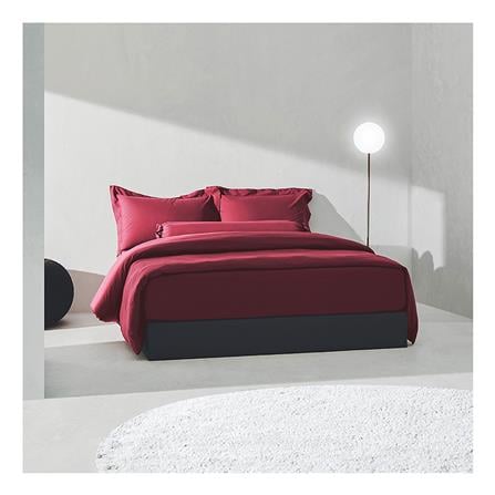 ชุดผ้าปูที่นอน 5 ฟุต 5 ชิ้น LOTUS ATTITUDE BURGUNDY_0