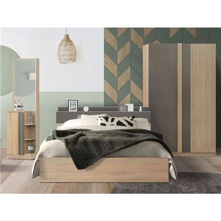ชุดห้องนอน 6 ฟุต KONCEPT TOUCHI สี SOLID OAK_5