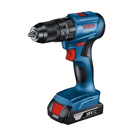 สว่านไร้สาย (พร้อมแบตเตอรี่+ชุดดอกสว่าน/ดอกไขควง) BOSCH GSB185-LI SET+ACE23 13 มม. 18 โวลต์_1