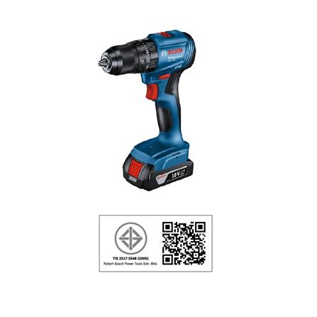 สว่านไร้สาย (พร้อมแบตเตอรี่+ชุดดอกสว่าน/ดอกไขควง) BOSCH GSB185-LI SET+ACE23 13 มม. 18 โวลต์_5
