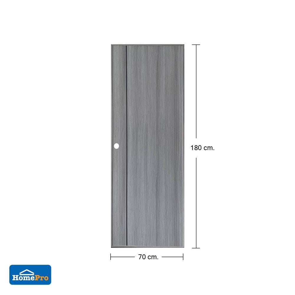 ประตู PVC AZLE P0-G1A-A1 70X180 ซม. สีเทาอ่อน