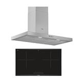 เตาฝัง+เครื่องดูดควัน BOSCH PPI82560MS+DWB96BC50 เตาฝัง+เครื่องดูดควัน BOSCH PPI82560MS+DWB96BC50