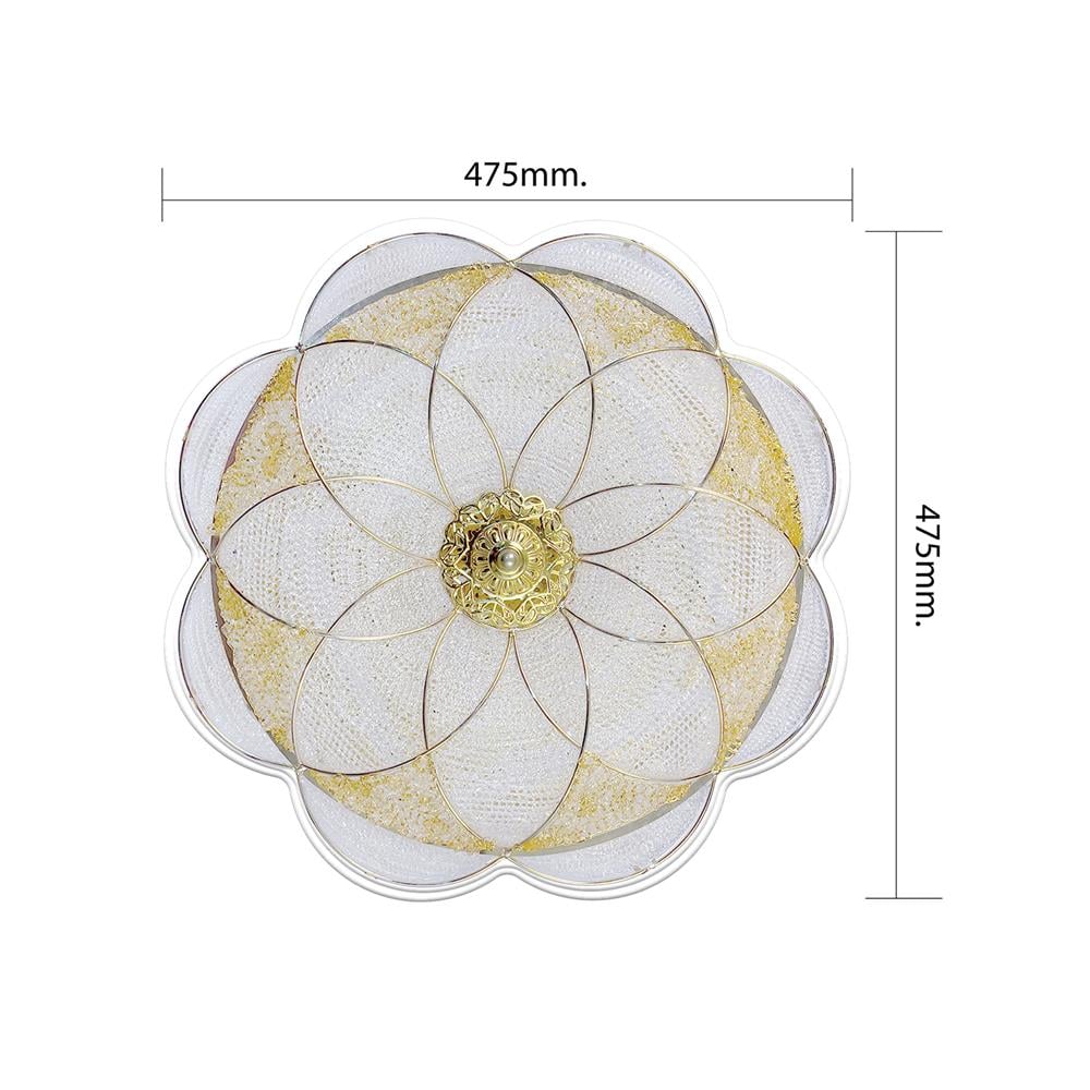 ไฟเพดาน LED LAMPTAN FLORIA 36 วัตต์ DAYLIGHT/COOL WHITE/WARM WHITE สีขาว 19 นิ้ว