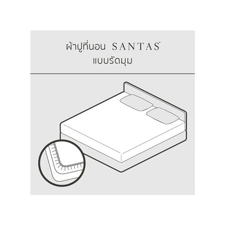 ชุดผ้าปูที่นอน 5 ฟุต 5 ชิ้น SANTAS PENDANT OS_4