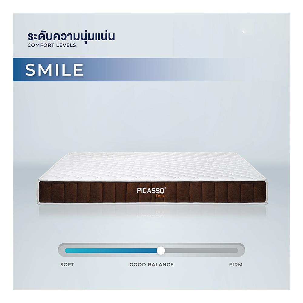 Eที่นอน 3.5 ฟุต PICASSO COMFORT SMILE