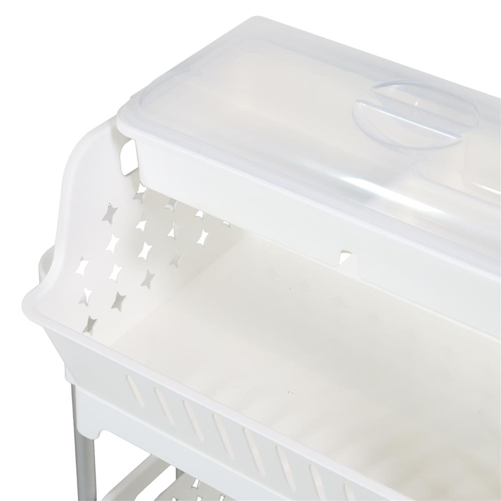 ชั้นตะกร้าวางของ 3 ชั้น มีล้อ KECH WAGON 45.5X24.5X91 ซม. สีขาว