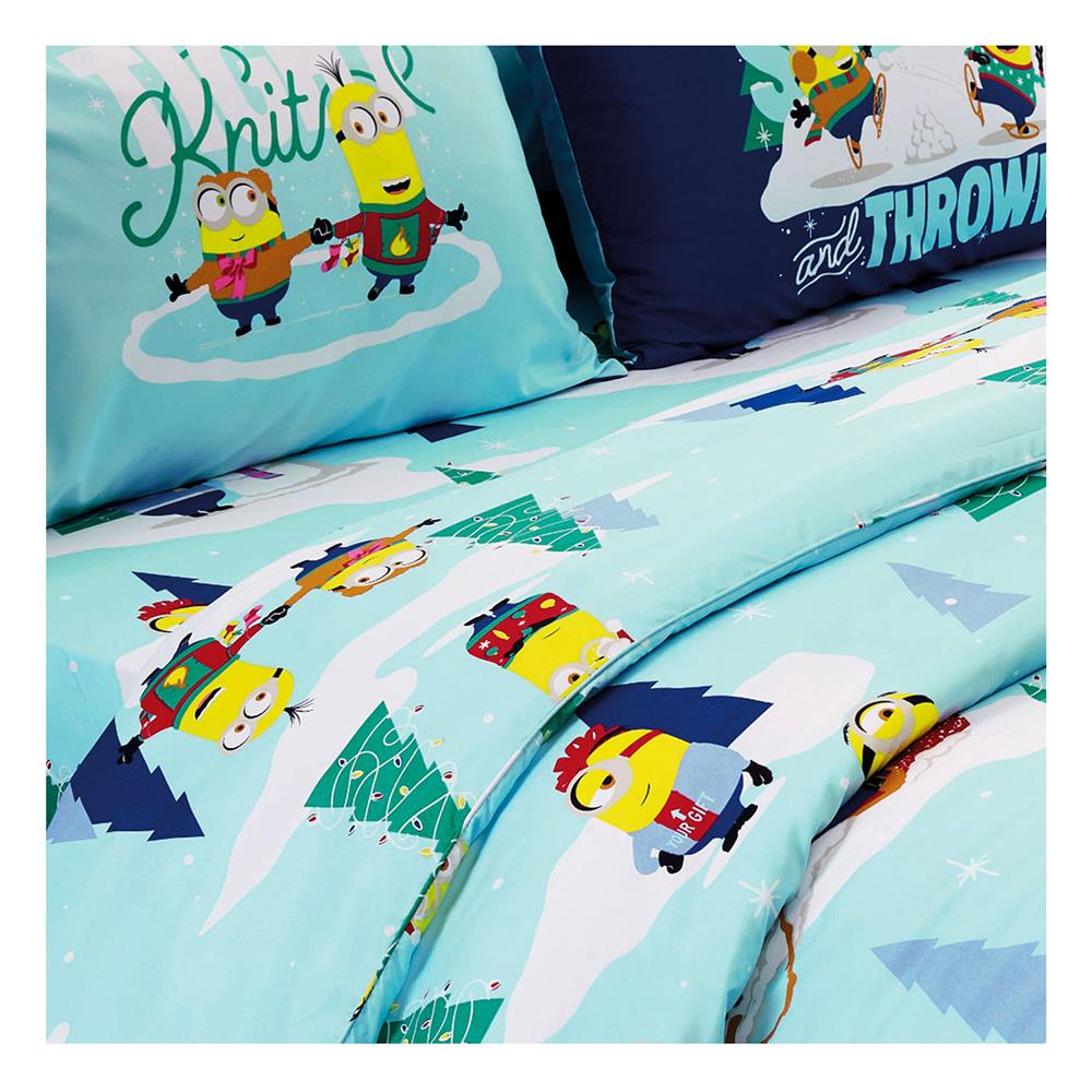 ชุดผ้าปูที่นอน 5 ฟุต 5 ชิ้น FOUNTAIN MINIONS FTC116