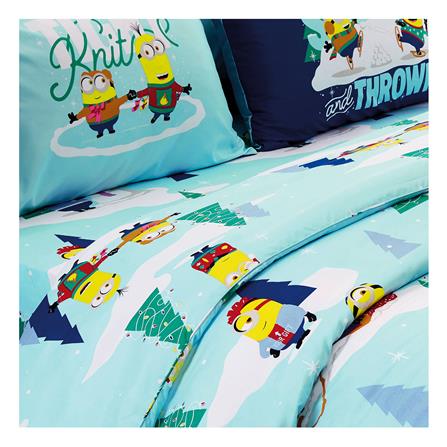 ชุดผ้าปูที่นอน 5 ฟุต 5 ชิ้น FOUNTAIN MINIONS FTC116_1