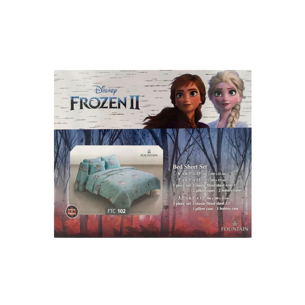 ชุดผ้าปูที่นอน 3.5 ฟุต 3 ชิ้น FOUNTAIN FROZEN FTC102