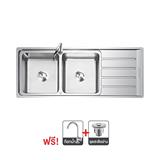 ซิงค์ฝัง 2 หลุม 1 ที่พัก PARNO PAR-AP-12050 เงิน