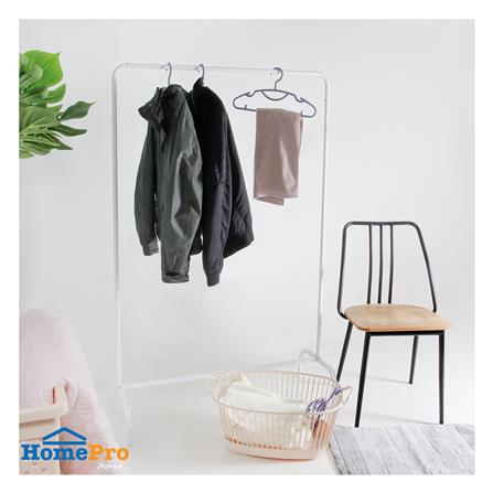 ราวแขวนผ้า PLIM GRACE 100x42x155.5 ซม. สีขาว_5