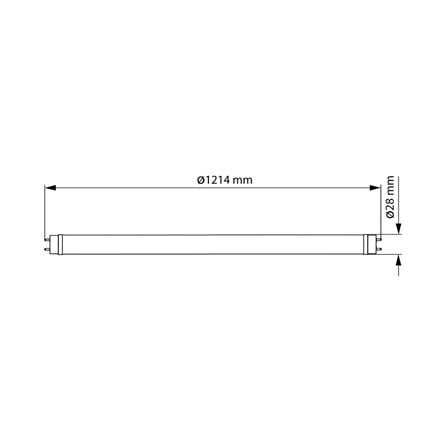 หลอด LED TOSHIBA T8 HIGH LUMEN SE 18 วัตต์ DAYLIGHT G13_5