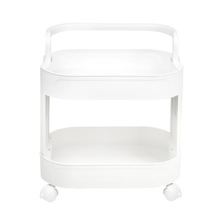 ชั้นวางของ 2 ชั้น มีล้อ STACKO NEO 43x26.6x49 ซม. สีขาว_2