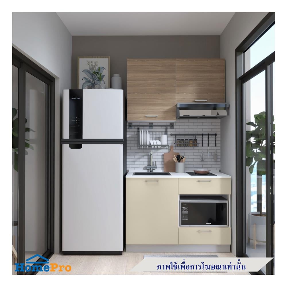 ครัวไม้สำเร็จ STARMARK CONTE 121_L ท็อปขาว