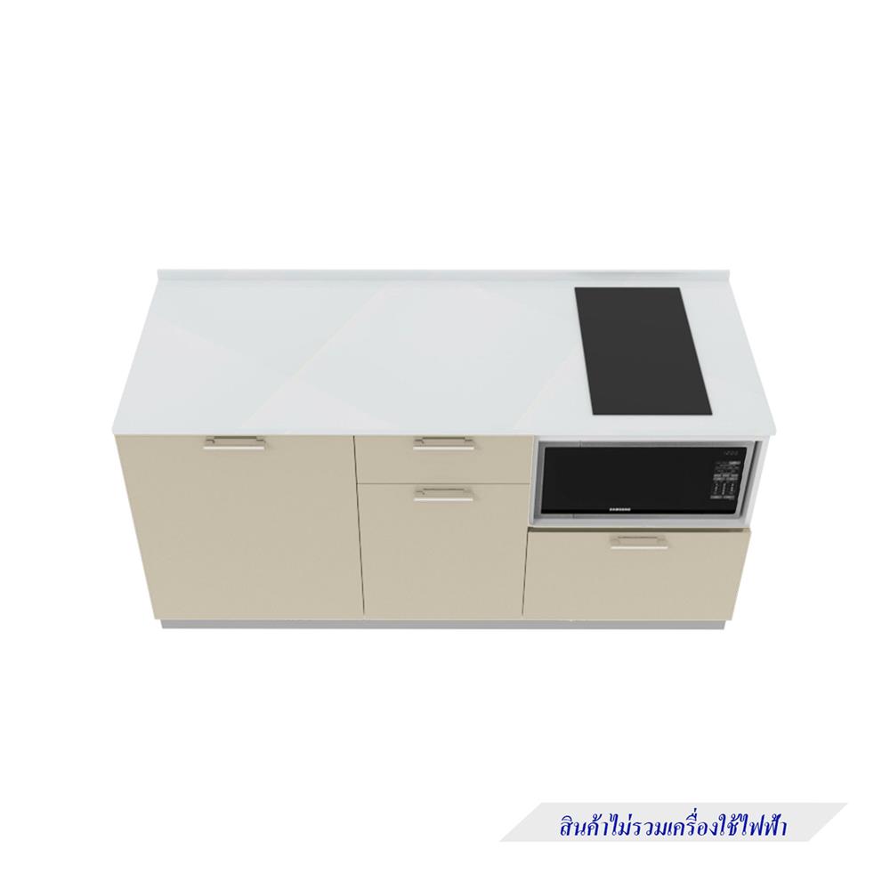 ครัวไม้สำเร็จ STARMARK CONTEBASE166LNS ท็อปขาว