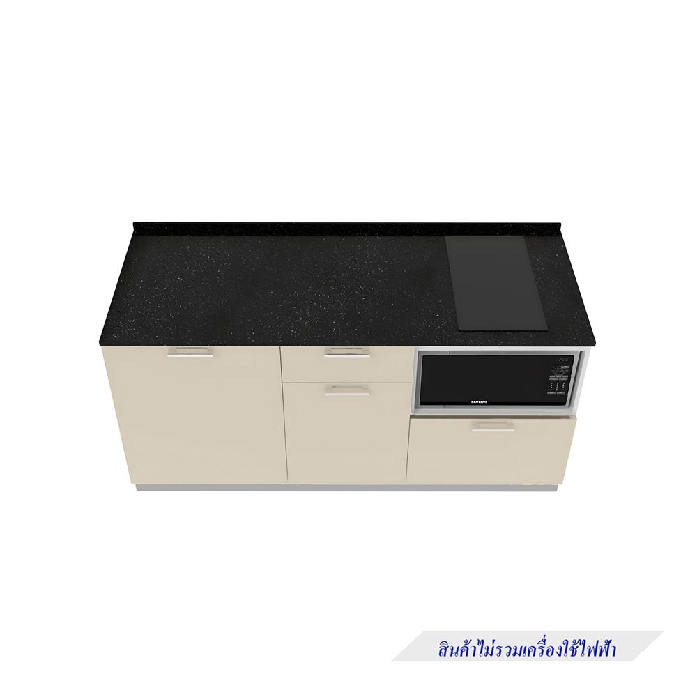 ครัวไม้สำเร็จ STARMARK CONTEBASE166LNS ท็อปดำ