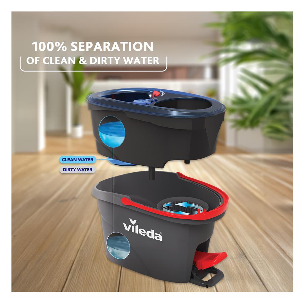 ชุดอุปกรณ์ถังปั่นพร้อมไม้ม็อบ VILEDA H2PRO