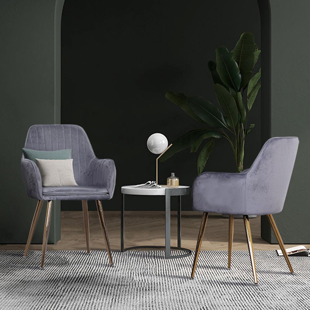 เก้าอี้ห้องอาหาร AS FURNITURE HOF สีเทา