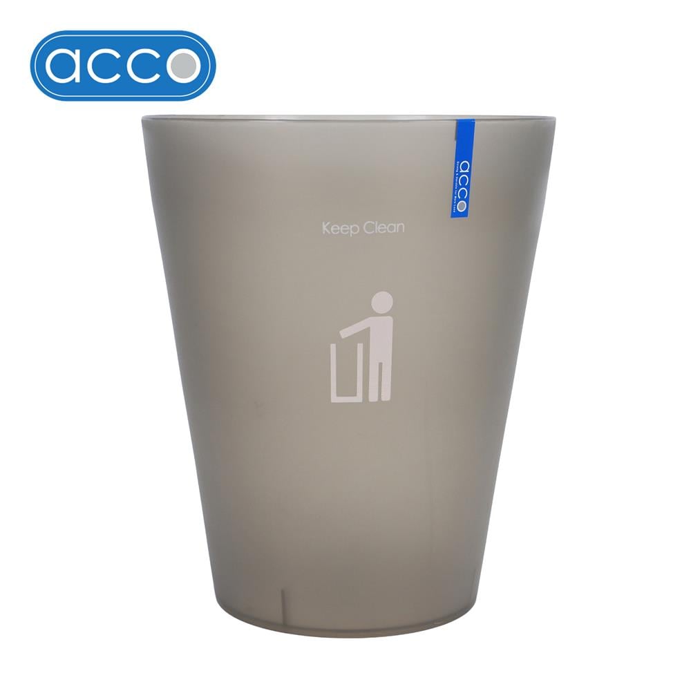 ถังขยะกลม ACCO 9 ลิตร สีเทา/ใส_1