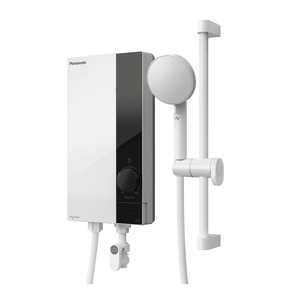 เครื่องทำน้ำอุ่น PANASONIC DH-4US1TW 4800 วัตต์ สีขาว/ดำ