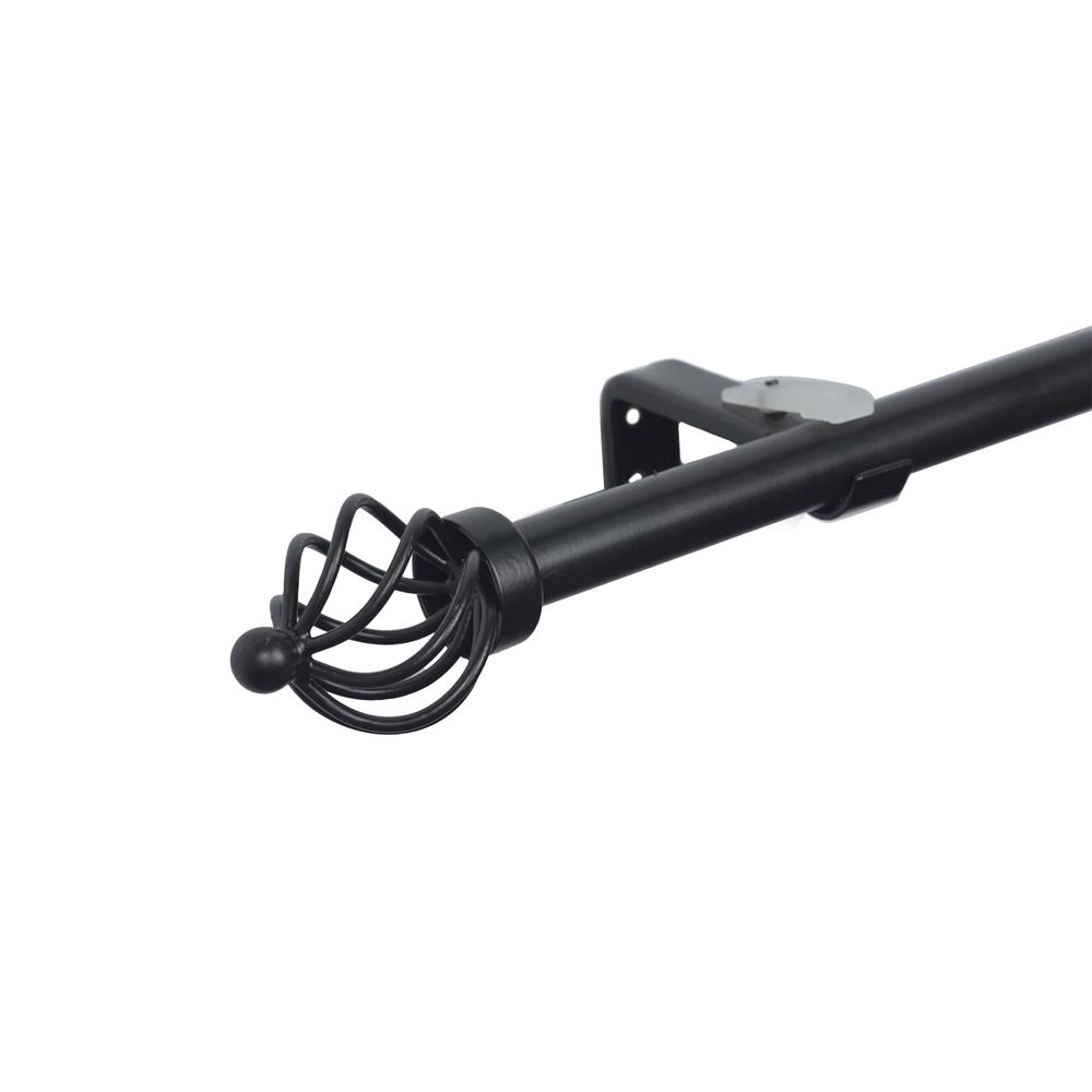 รางเหล็ก ยืดหด HOME LIVING STYLE SPIRAL 180-310 ซม. สีดำ
