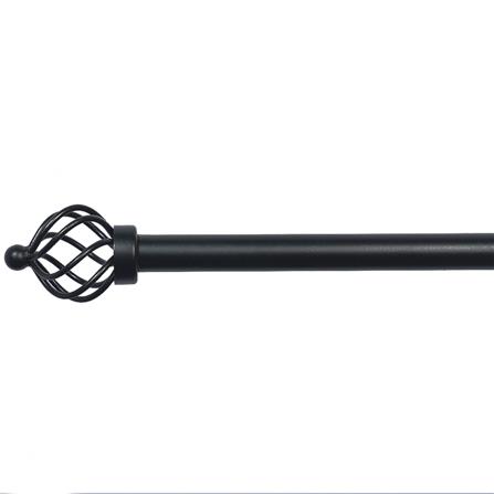 รางเหล็ก ยืดหด HOME LIVING STYLE SPIRAL 180-310 ซม. สีดำ_0