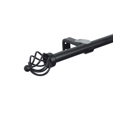 รางเหล็ก ยืดหด HOME LIVING STYLE SPIRAL 110-210 ซม. สีดำ_1