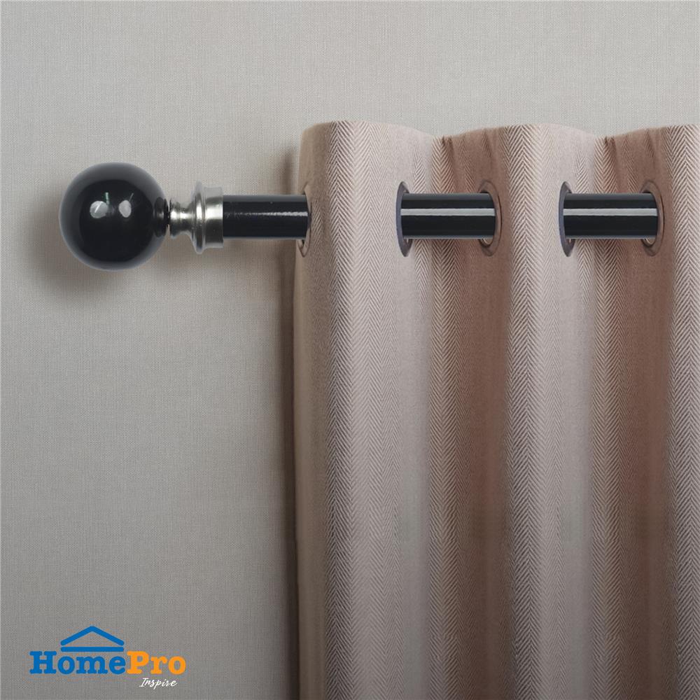 รางเหล็ก ยืดหด HOME LIVING STYLE BALL 110-210 ซม. สีดำ