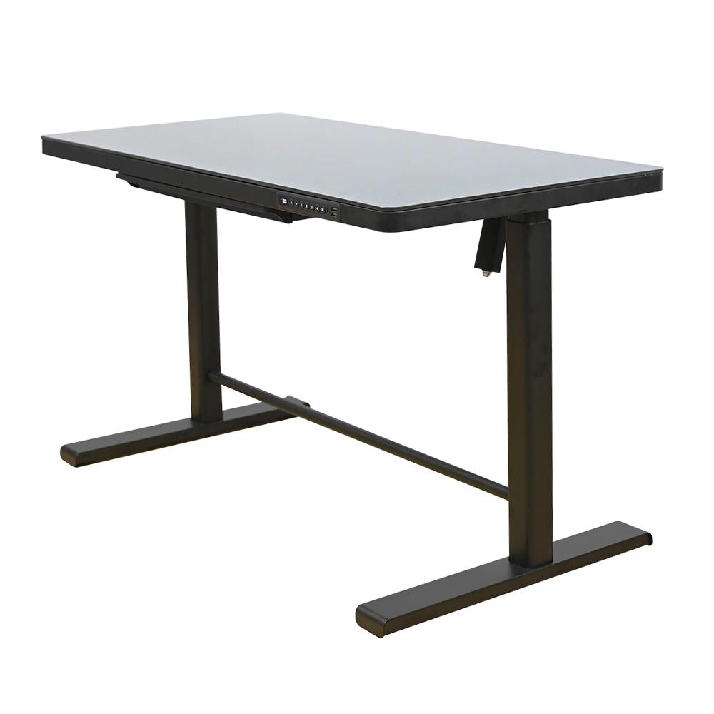 โต๊ะทำงานปรับระดับ ERGOTREND SIT 2 STAND GLASS DESK GEN2 สีดำ