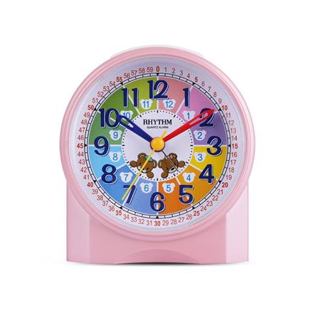 นาฬิกาตั้งโต๊ะพลาสติก RHYTHM CRE827NR13 4X3.5 นิ้ว สีชมพู_0