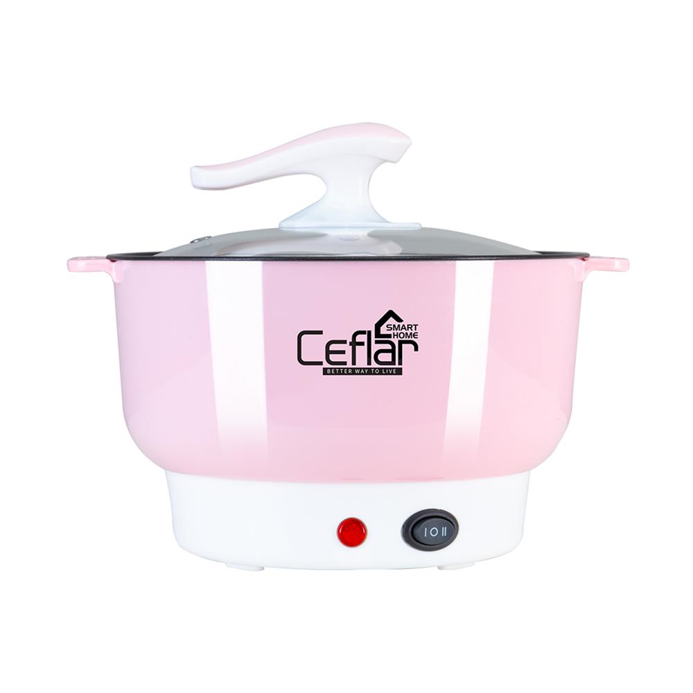 หม้ออเนกประสงค์ CEFLAR CSH-09 สีชมพู 1.8 ลิตร