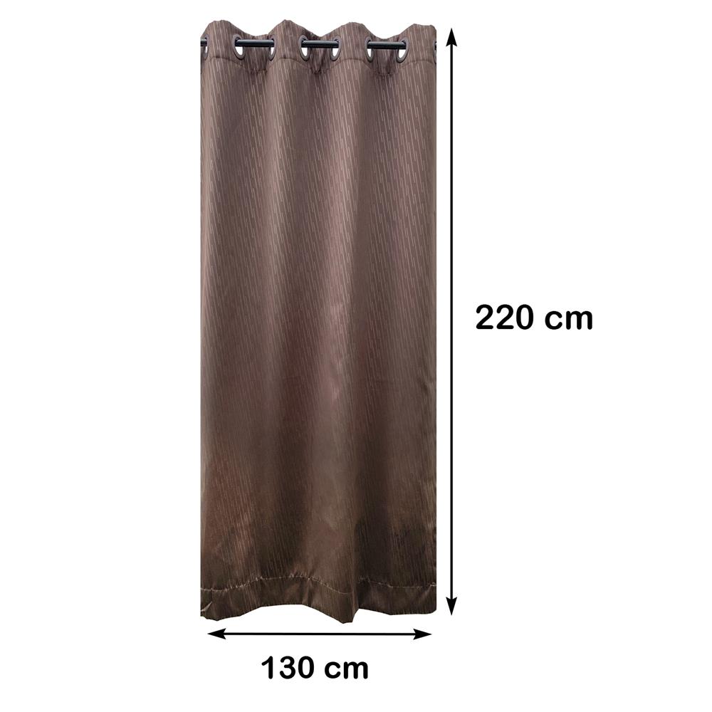 ผ้าม่าน EYELET HOME LIVING STYLE SLANTO UV 130X220 ซม. สีน้ำตาล